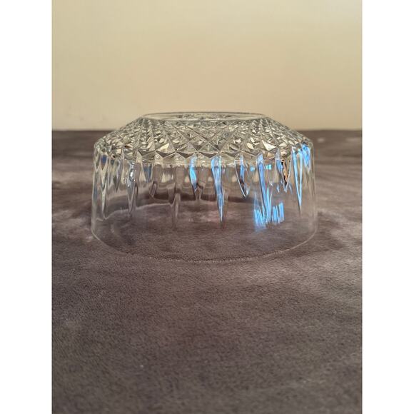 Vintage mid-century Arcoroc Starburst clear glass serving bowl "Diamant" pattern - Picture 5 of 7